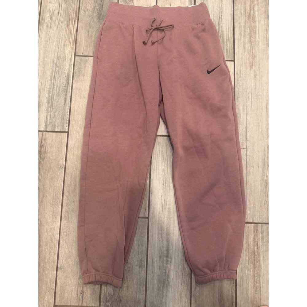Nike Sportswear Phoenix Fleece Oversized High Rise Jogger Sweatpants Rose Small